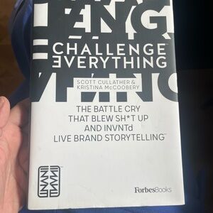 Challenge everything Book - Black Back Cover with Green Accents